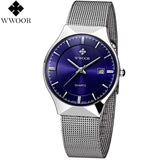 WWOOR  Ultra Thin  Quartz Wristwatch