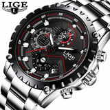 LIGE Watch Men Fashion Sport