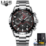 LIGE Watch Men Fashion Sport