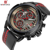 NAVIFORCE  Waterproof 24 hour Date Quartz