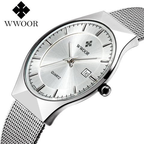 WWOOR  Ultra Thin  Quartz Wristwatch